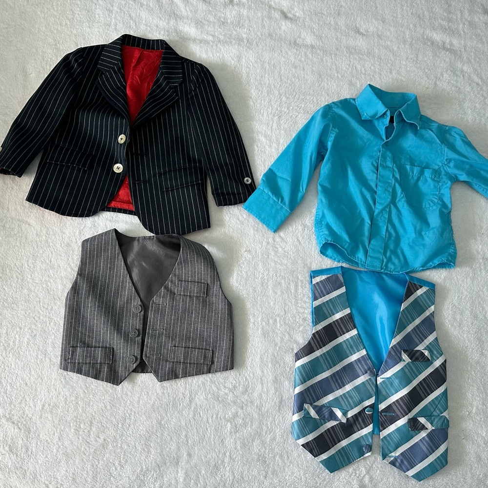 Toddler blazer, vests and shirt - 2T